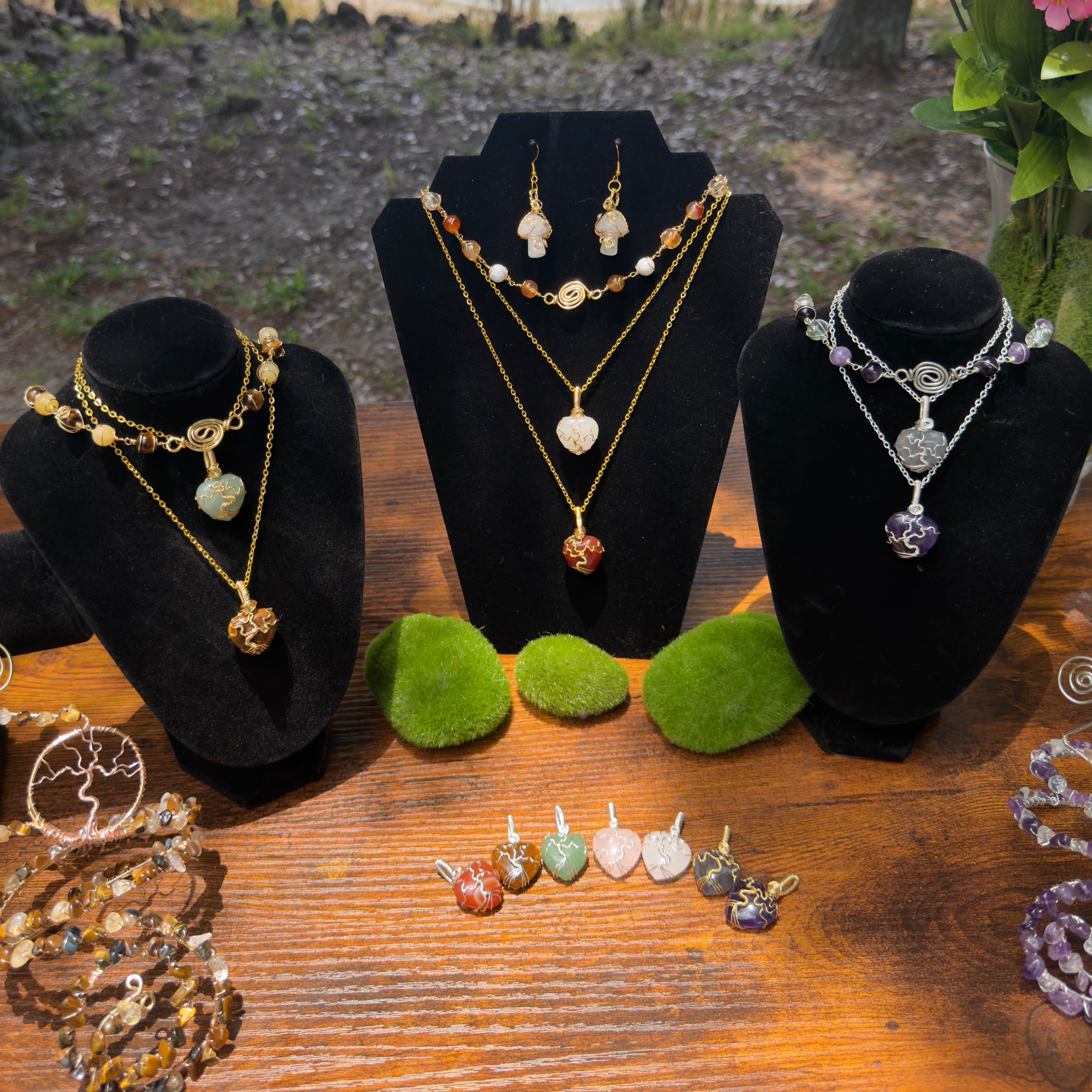 Wrapped Beaded Necklaces