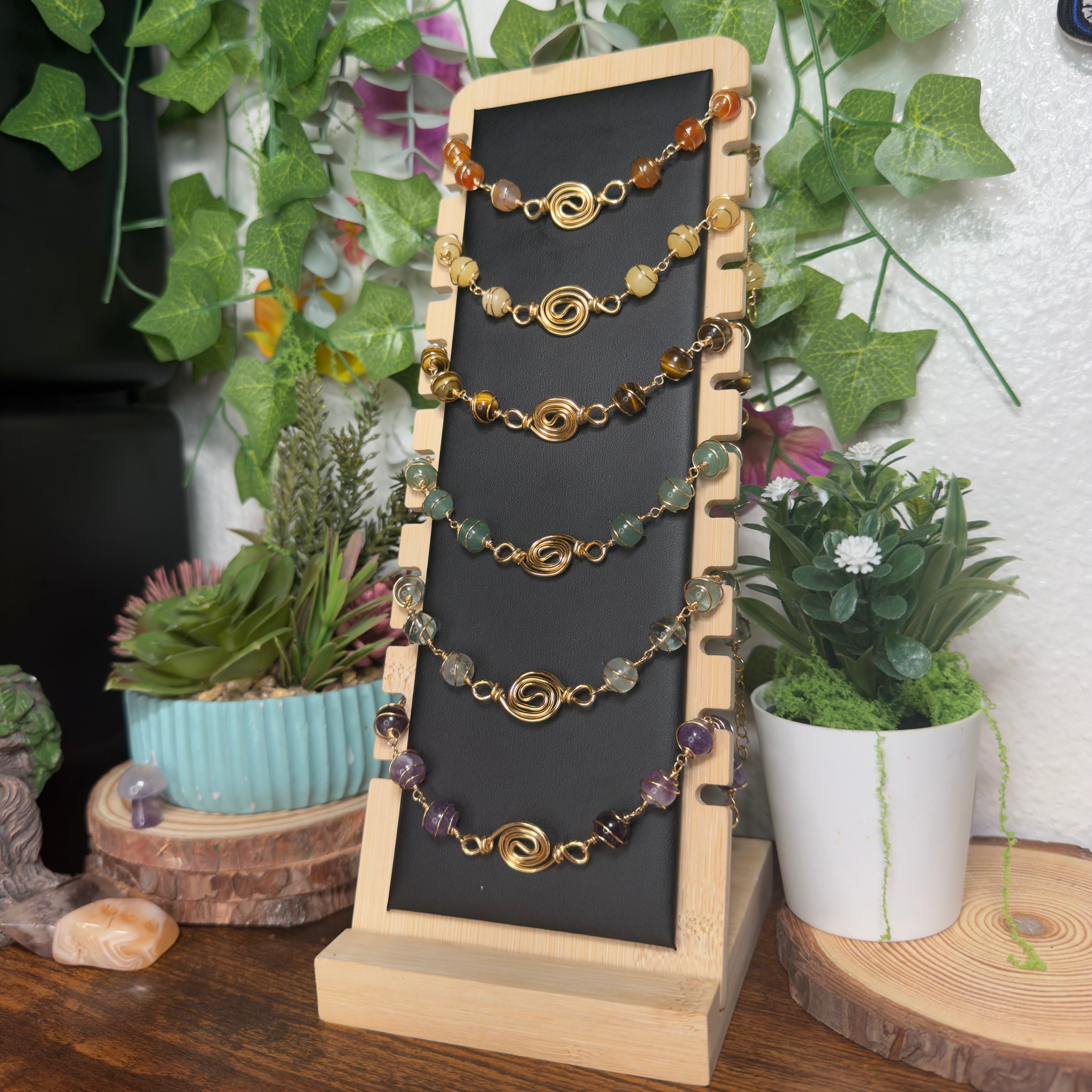 Wrapped Beaded Bracelets