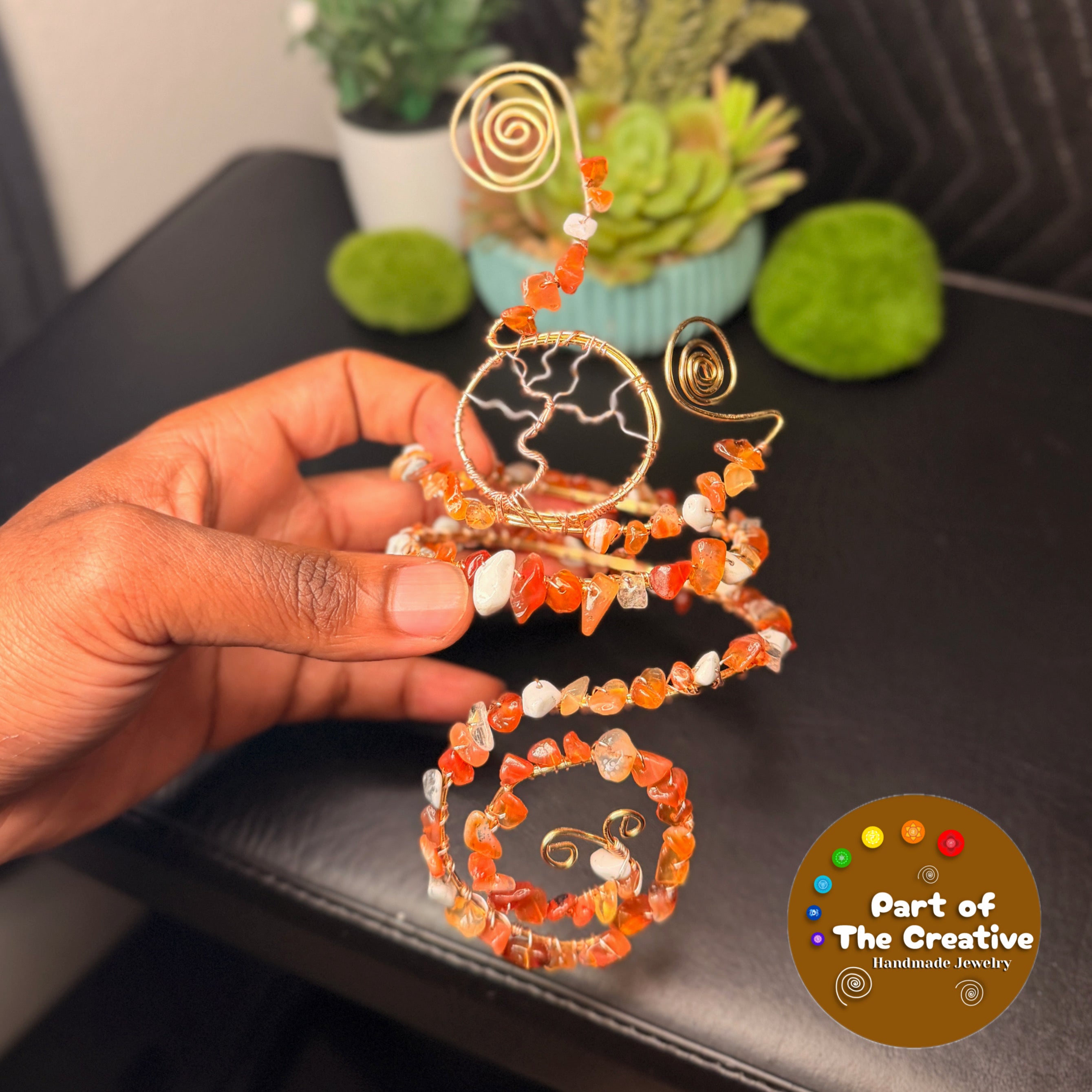 Carnelian Tree Adjustable Arm Cuff