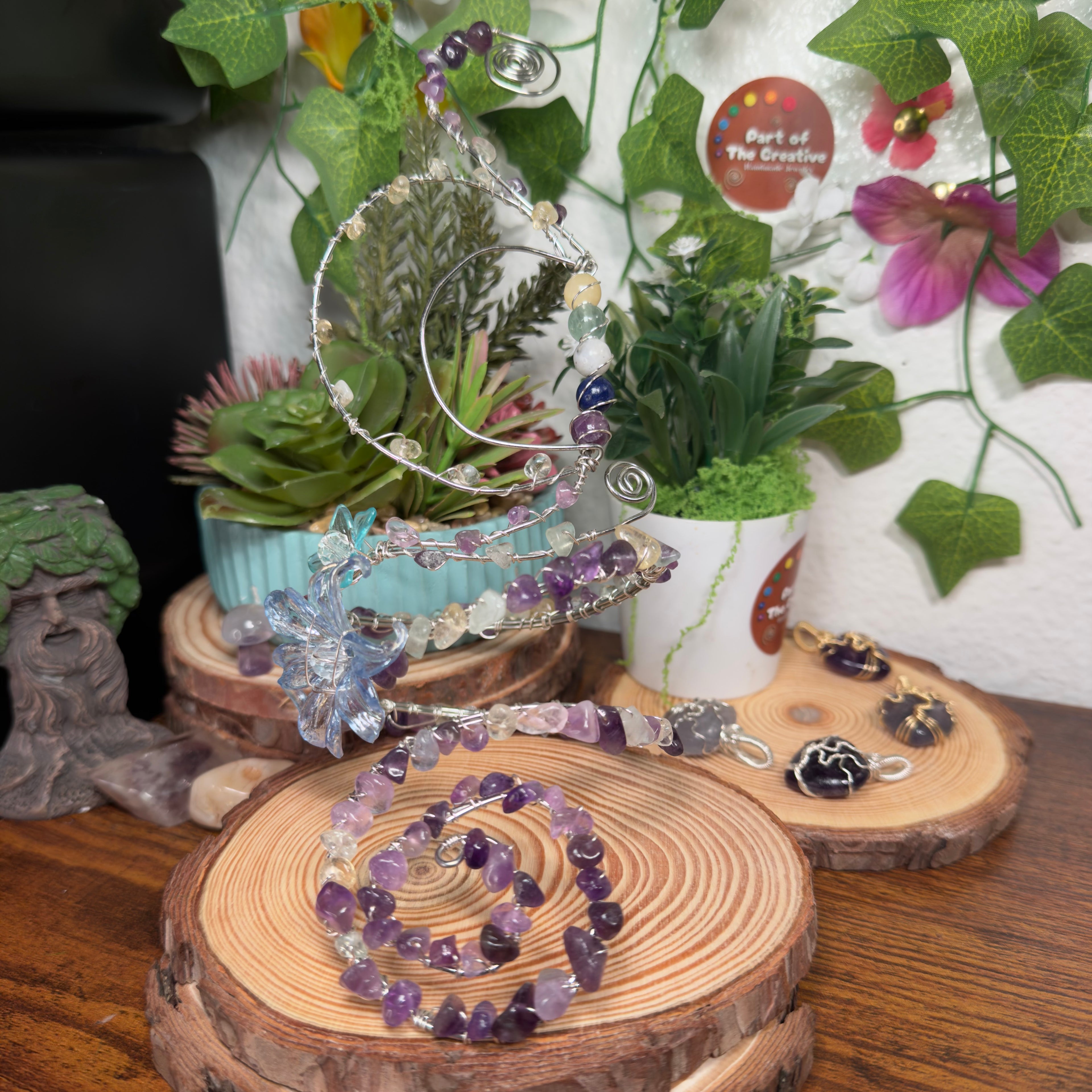 Amethyst Starry Moon