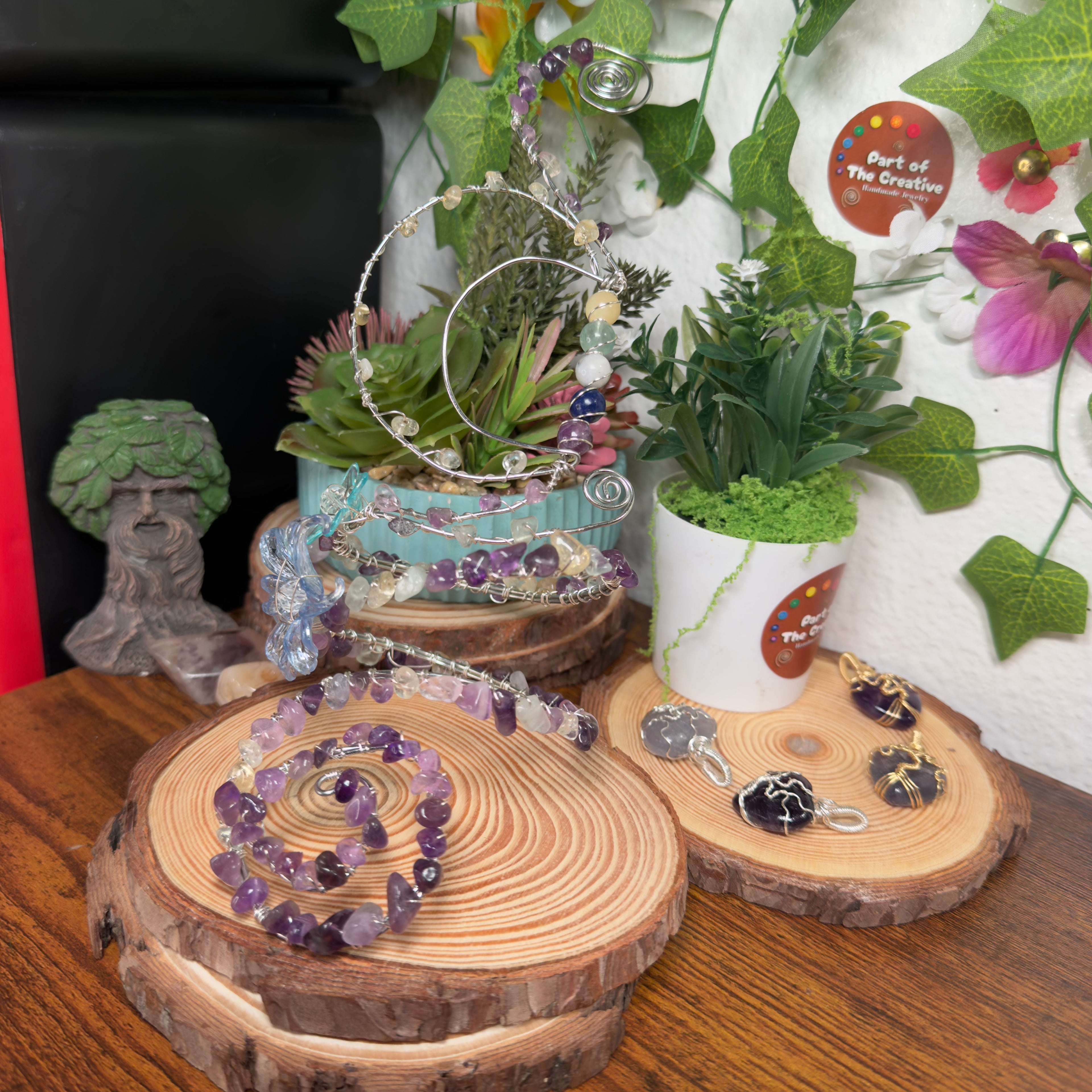 Amethyst Starry Moon