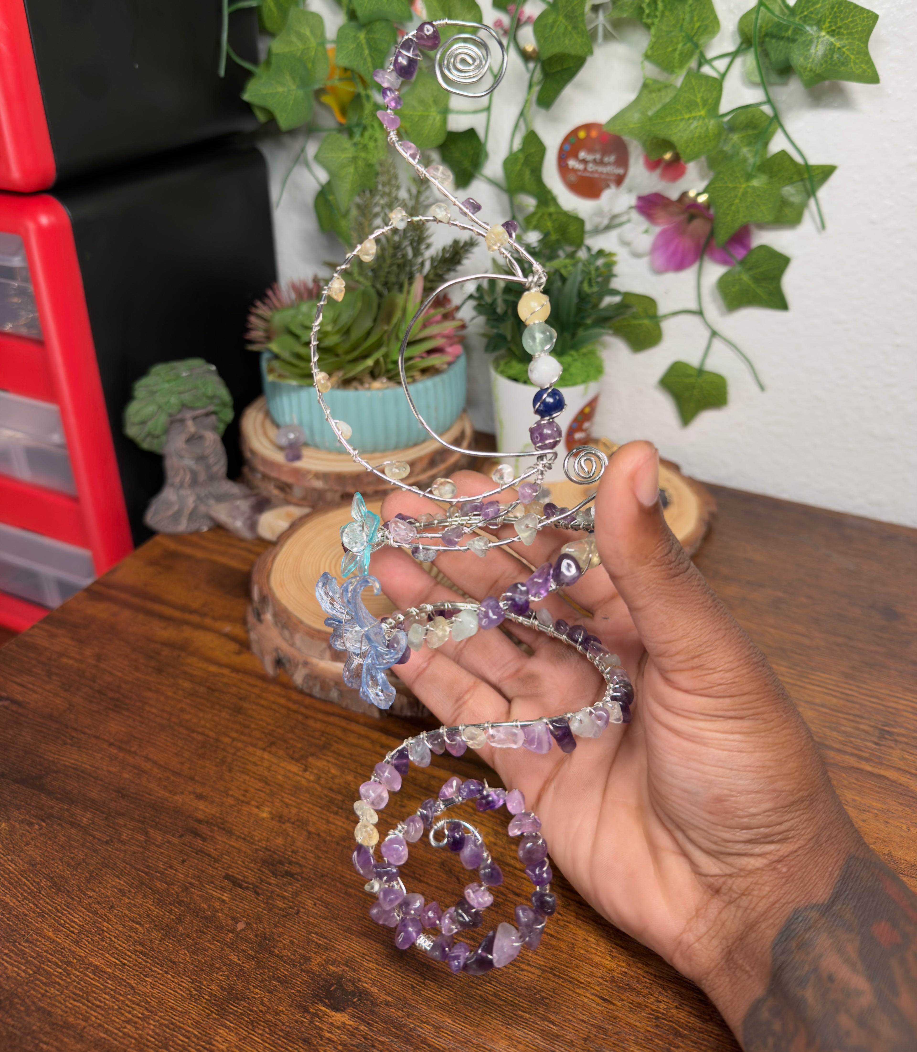 Amethyst Starry Moon