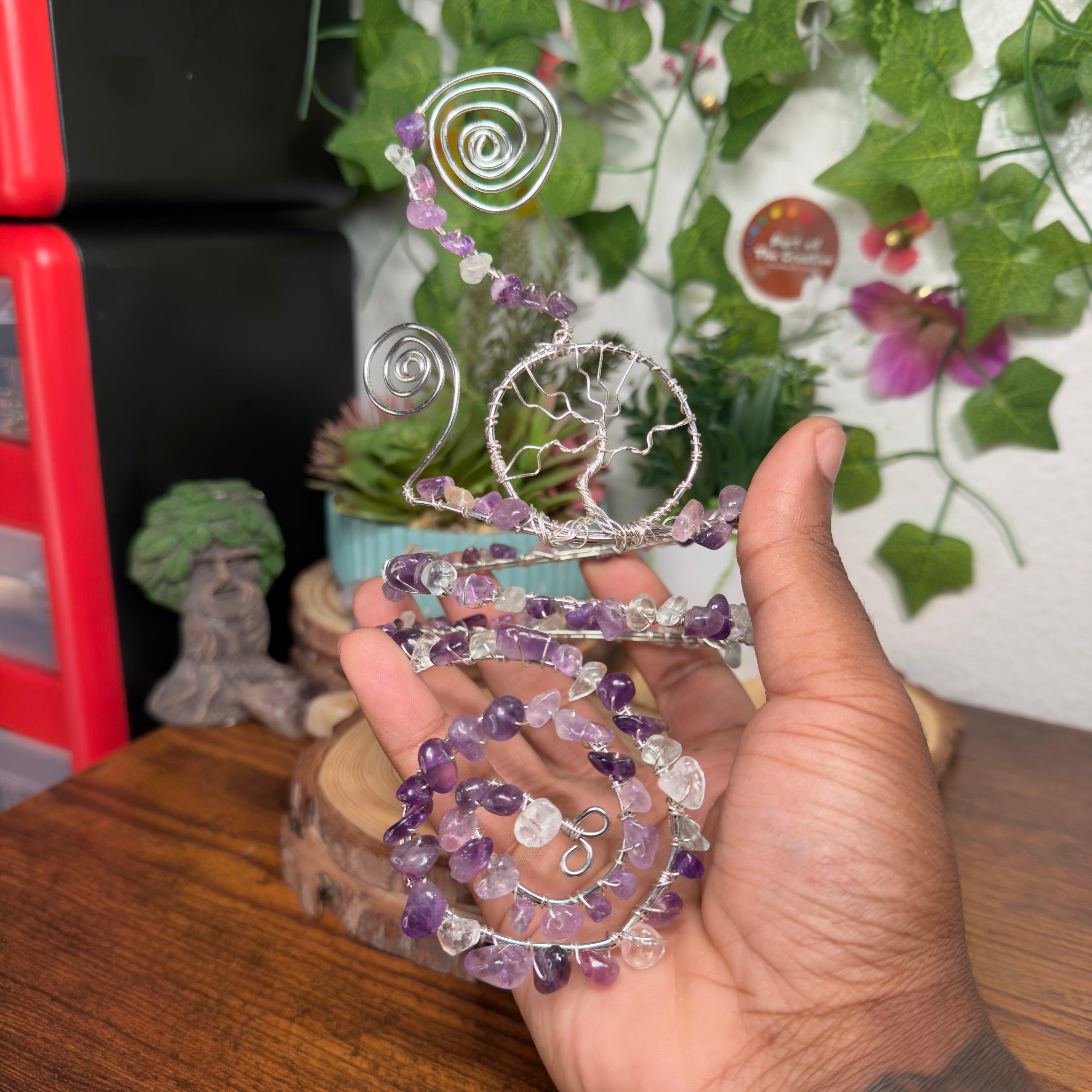 Amethyst Tree Adjustable Arm Cuff