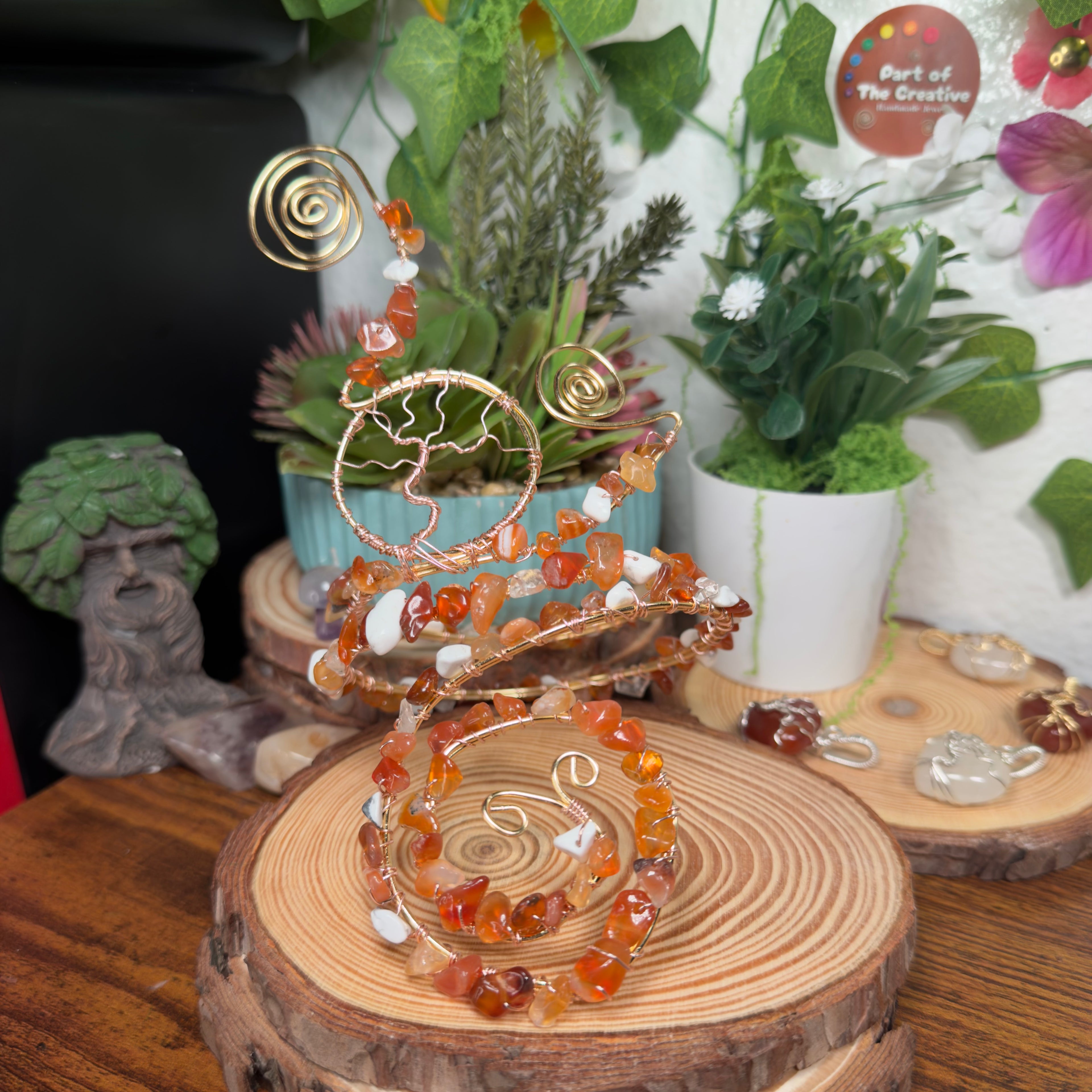 Carnelian Tree Adjustable Arm Cuff