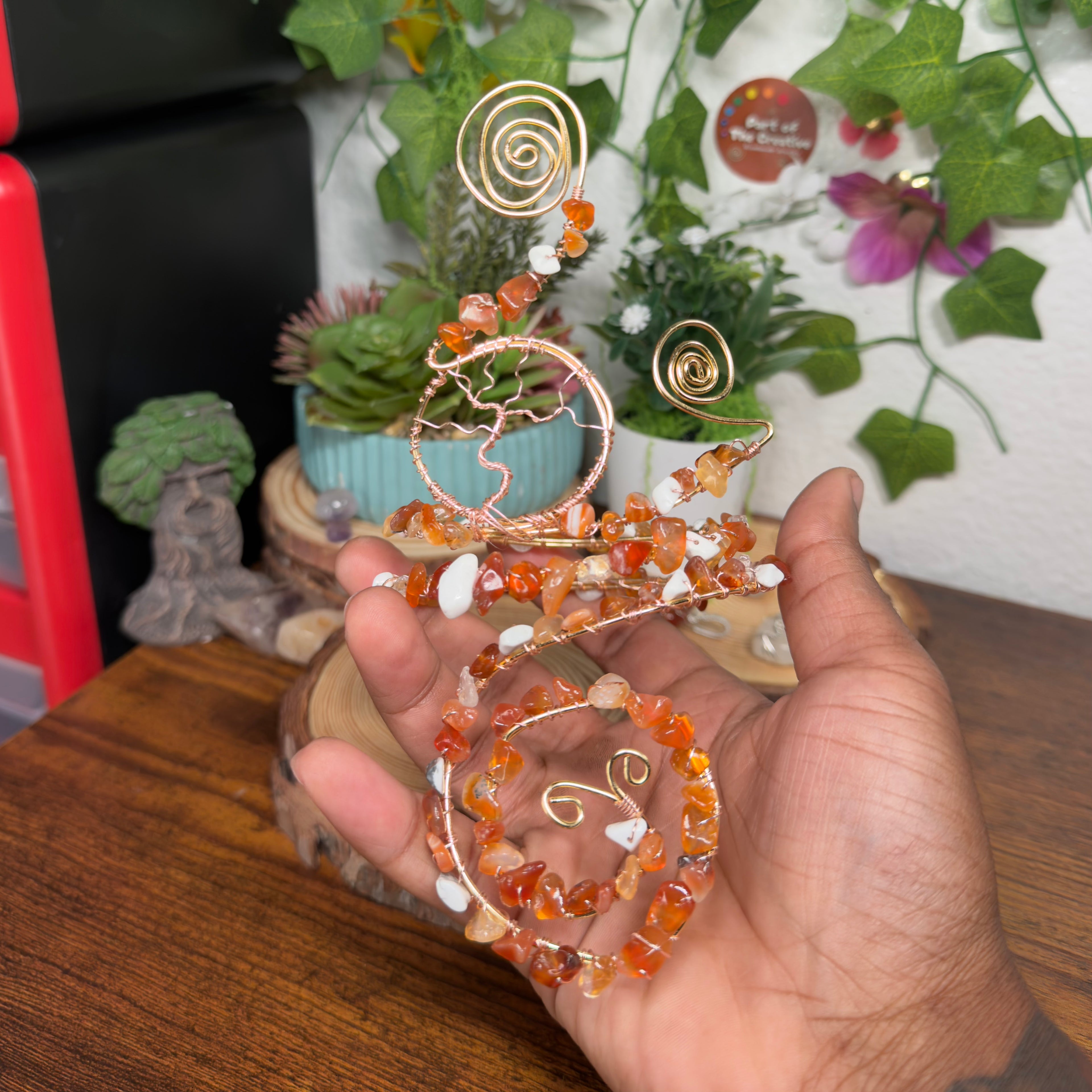 Carnelian Tree Adjustable Arm Cuff